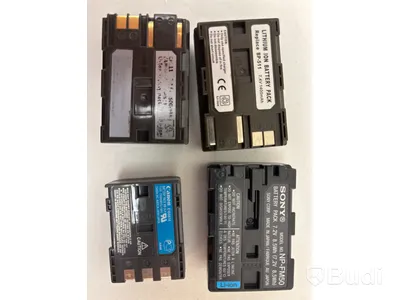 Parti med diverse batterier Canon