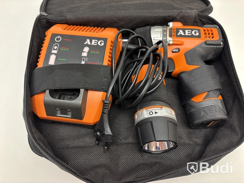 Skruvdragare inkl. laddare och batteri, AEG BLL 12 C