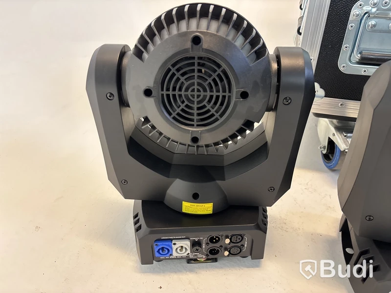 4 st. LED-moving head wash-lampa Rush, MH 6 Wash inkl. case Amptown