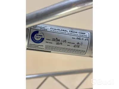 Parti med aluminiumfackverk och tillbehör