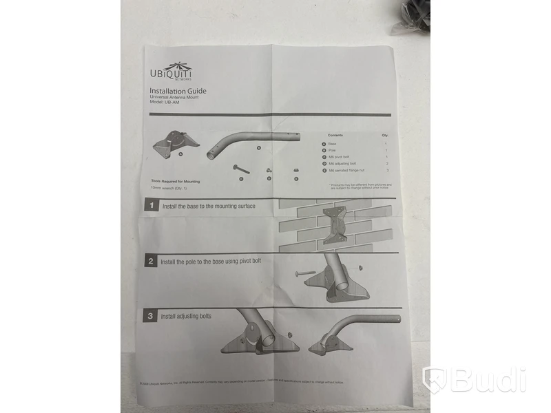 Väggfäste för antenn Ubiquiti, UB-AM