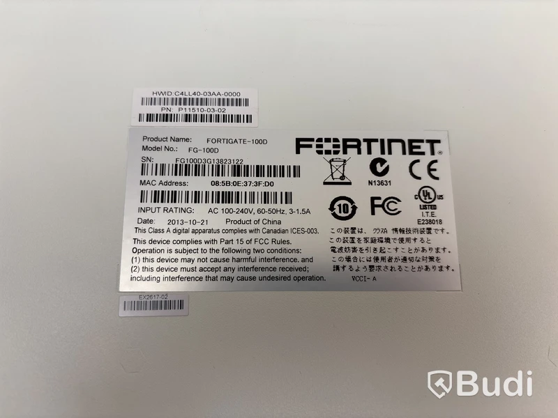 Brandvägg Fortinet, FG100D