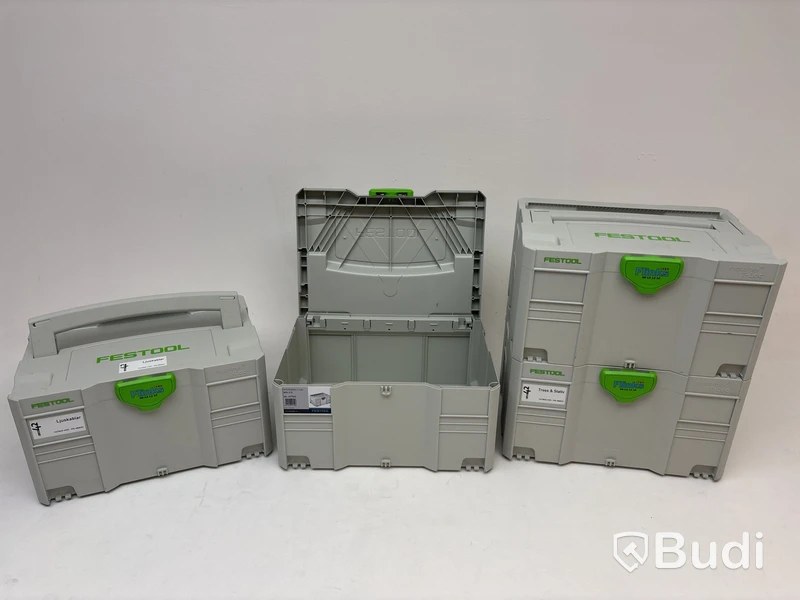 4 st. Förvaringslådor Festool.