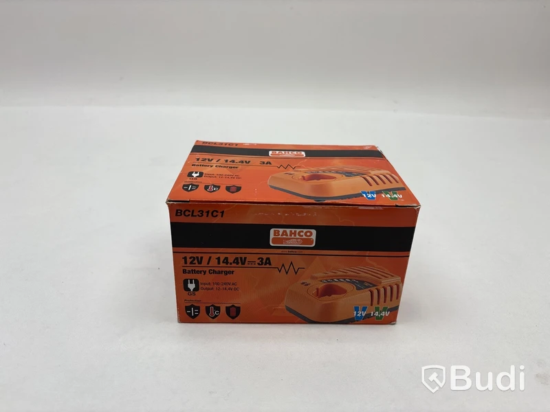 Batteriladdare Bahco BCL31C1  för 12V och 14,4V Li-ion batterier