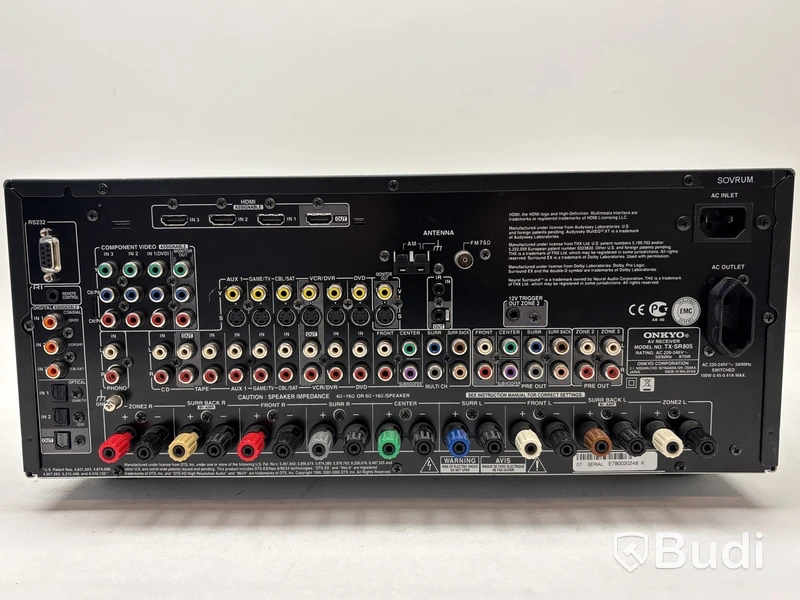 7.1 kanals hemmabioförsträrkare Onkyo, TX-SR805