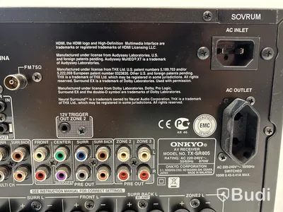 7.1 kanals hemmabioförsträrkare Onkyo, TX-SR805
