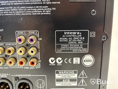 7.1 kanals hemmabioförstärkare/processor Integra, DHC-9.9