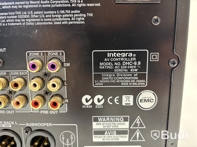 7.1 kanals hemmabioförstärkare/processor Integra, DHC-9.9