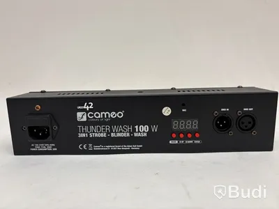 6 st. Scenbelysningsenheter Cameo, thunder wash 100 w.