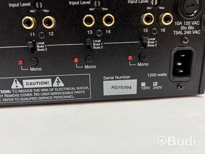 Flerkanalsförstärkare i klass H AudioControl, Architect Model 1160