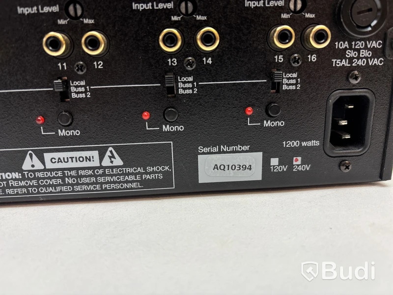 Flerkanalsförstärkare i klass H AudioControl, Architect Model 1160