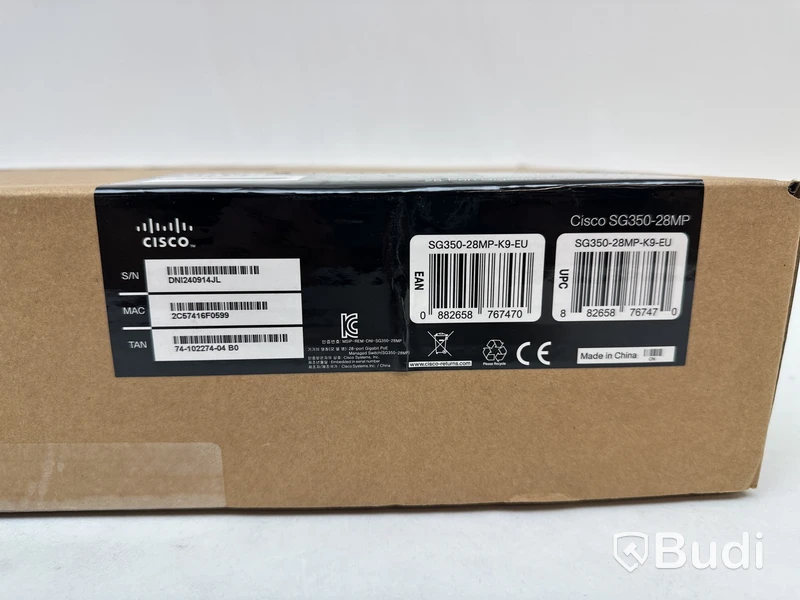 Nätverksswitch Cisco, SG350-28MP.