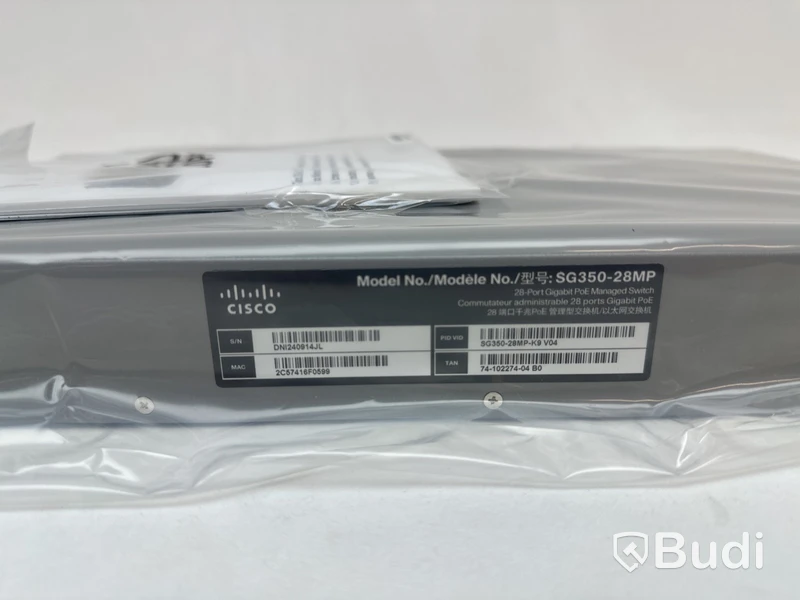 Nätverksswitch Cisco, SG350-28MP.