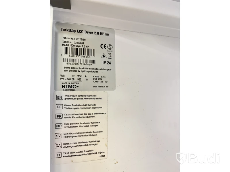 Torkskåp Nimo, Eco dryer 2.0