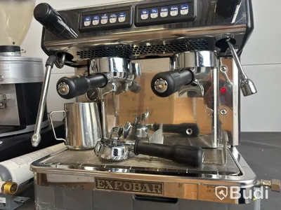 Kaffemaskin Expobar Megacrem, med kvarn.