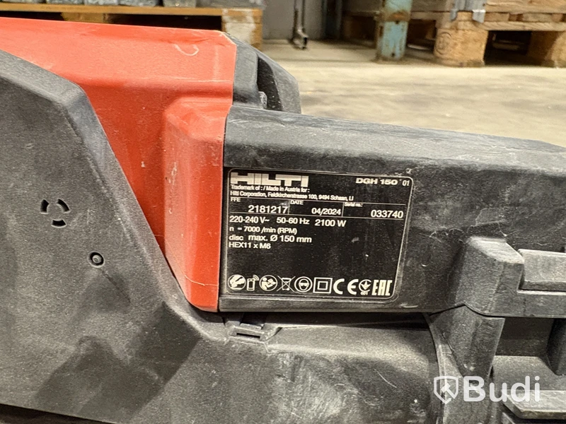 Hilti DGH 150 Concrete Grinder, 150 mm