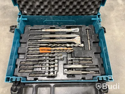 Borr- och mejselsats Makita, i väska, 17 delar