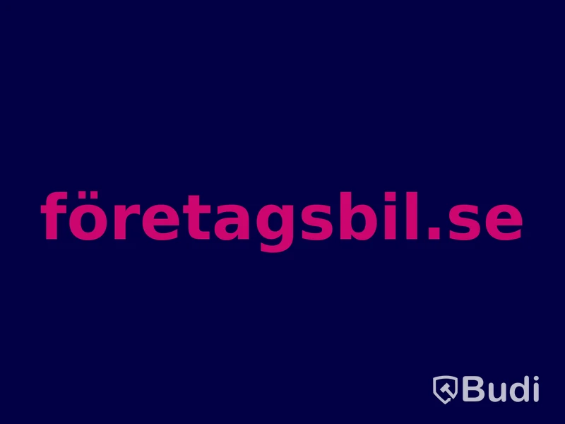 Domännamnet företagsbil.se