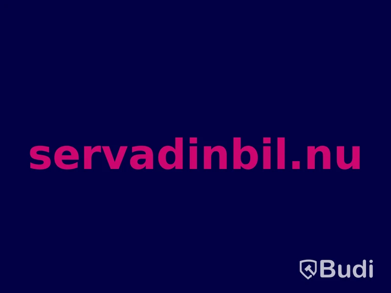 Domännamnet servadinbil.nu