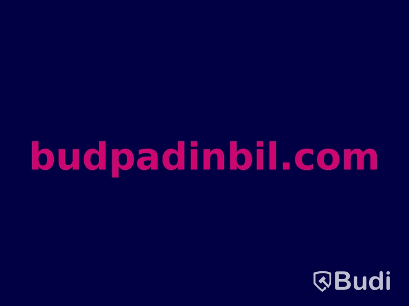 Domännamnet budpadinbil.com