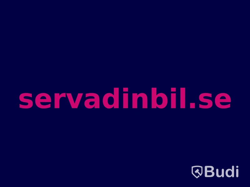 Domännamnet servadinbil.se
