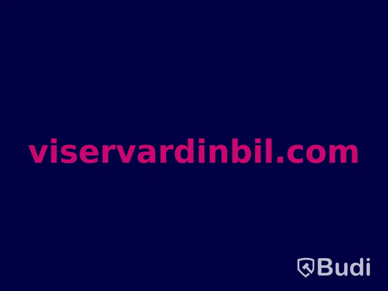 Domännamnet viservardinbil.com