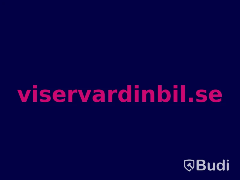 Domännamnet viservardinbil.se