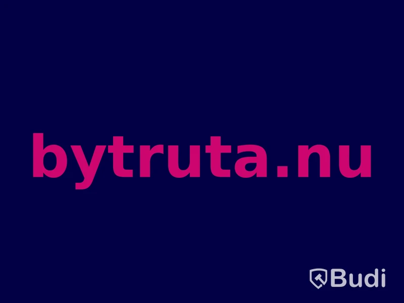 Domännamnet bytruta.nu