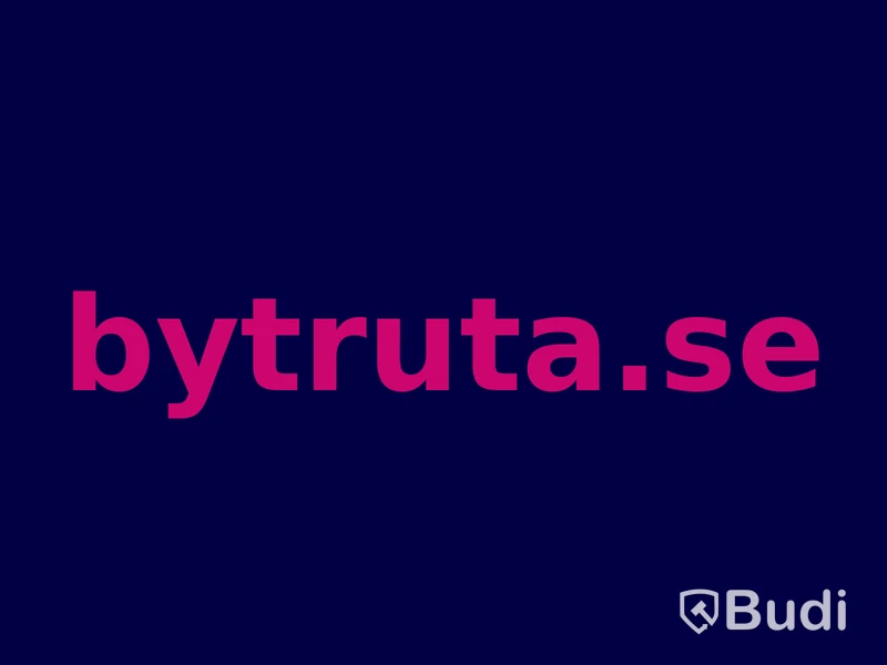 Domännamnet bytruta.se
