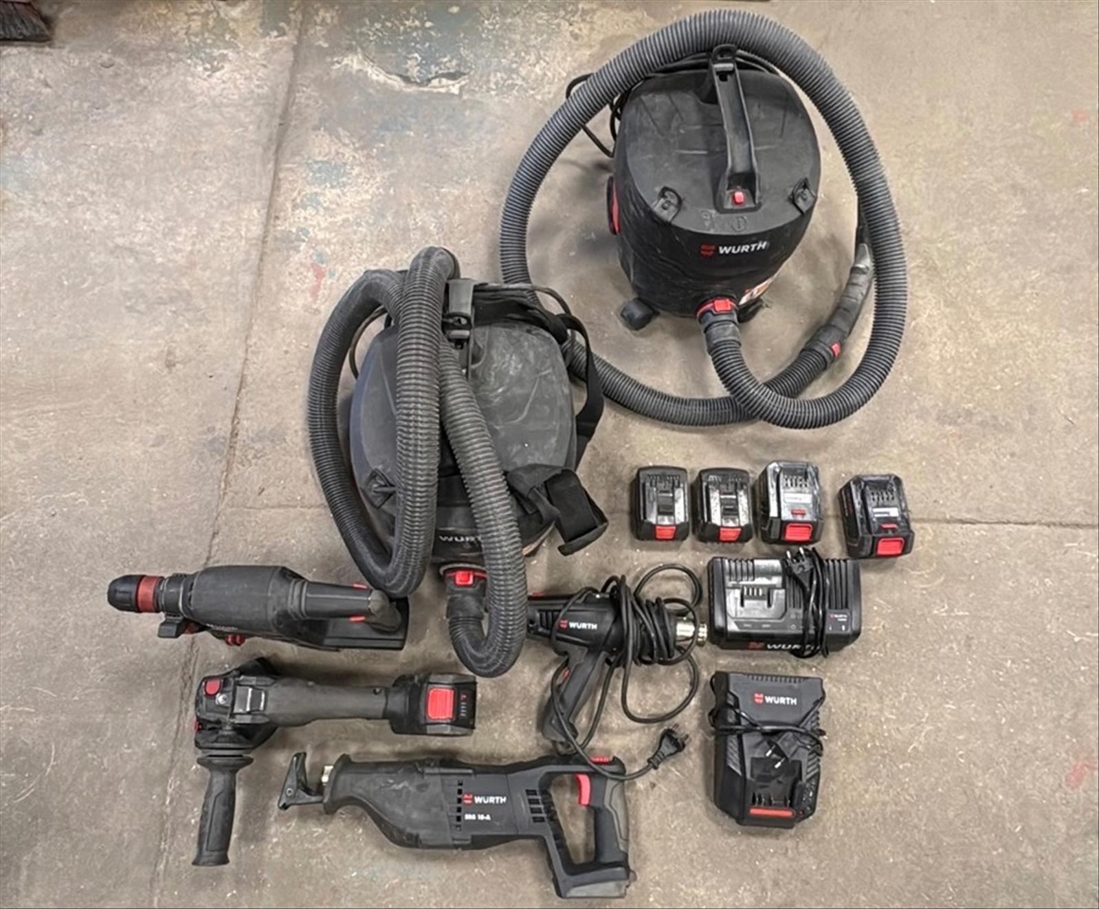 Parti med verktyg  Würth 18V