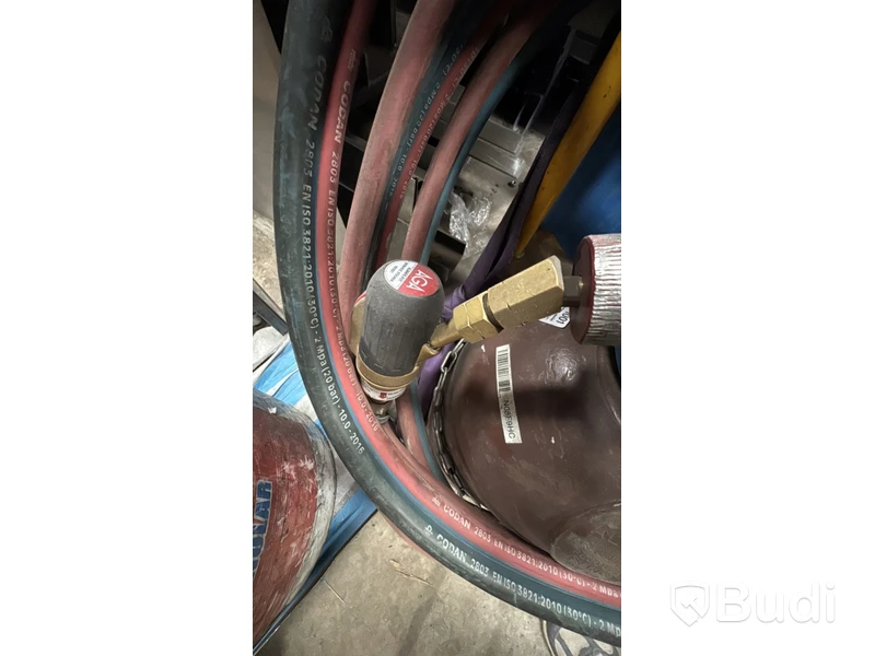 Gasflaskkärra med svetsutrustning