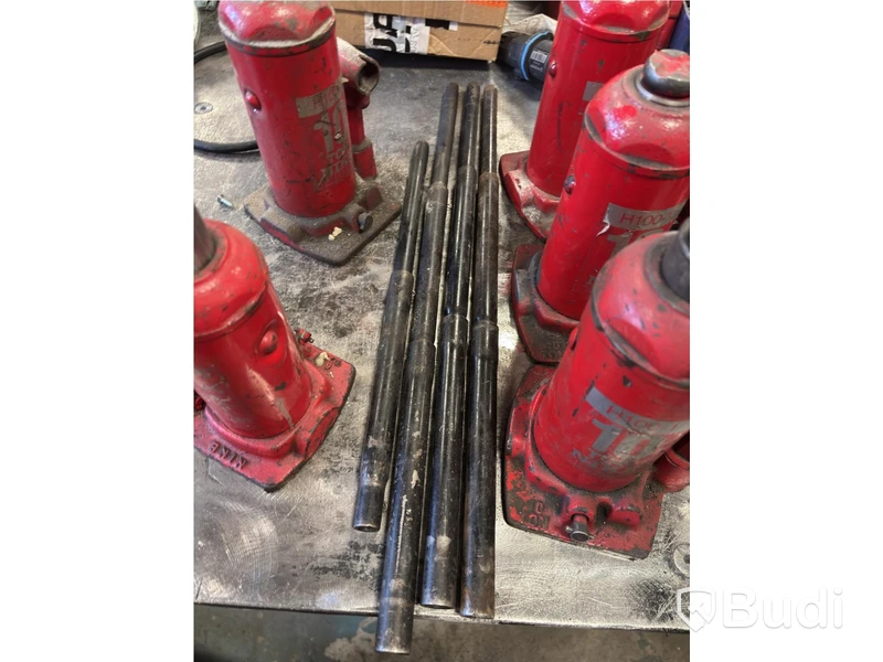 6 st. Hydraulisk domkraft