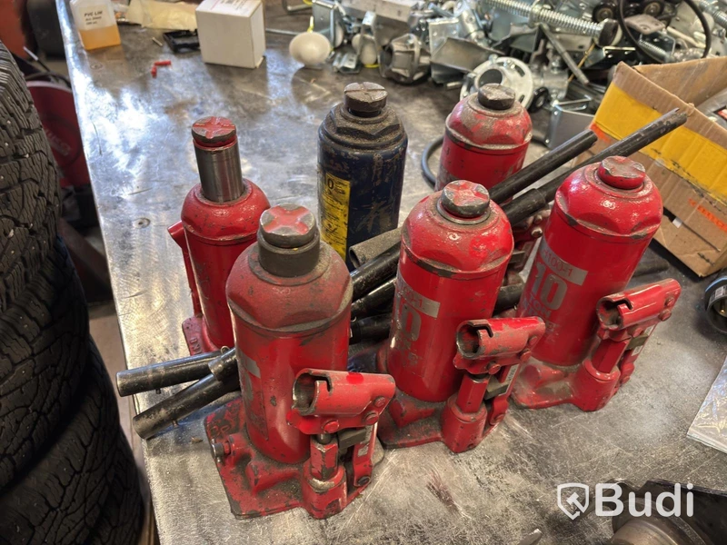 6 st. Hydraulisk domkraft