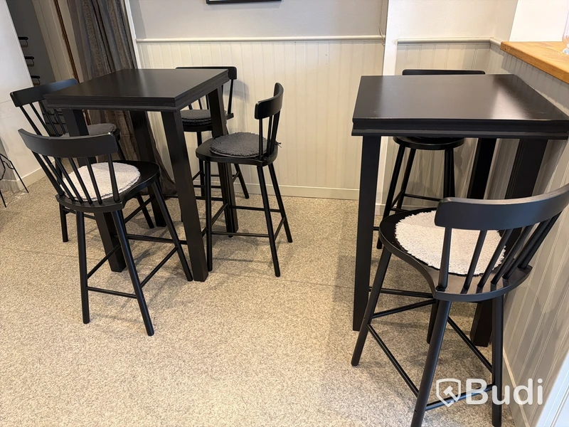 Cafémöbler, belysningar m.m. (Stort parti)