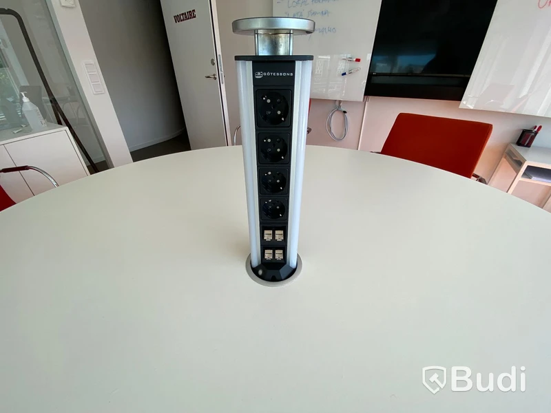 Konferensbord DL 1600mm Vit och krom