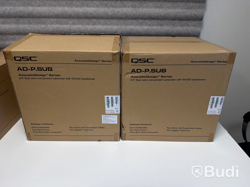 2 st. Subwoofer QSC AD-P.SUB AcousticDesign series pendelmonterad