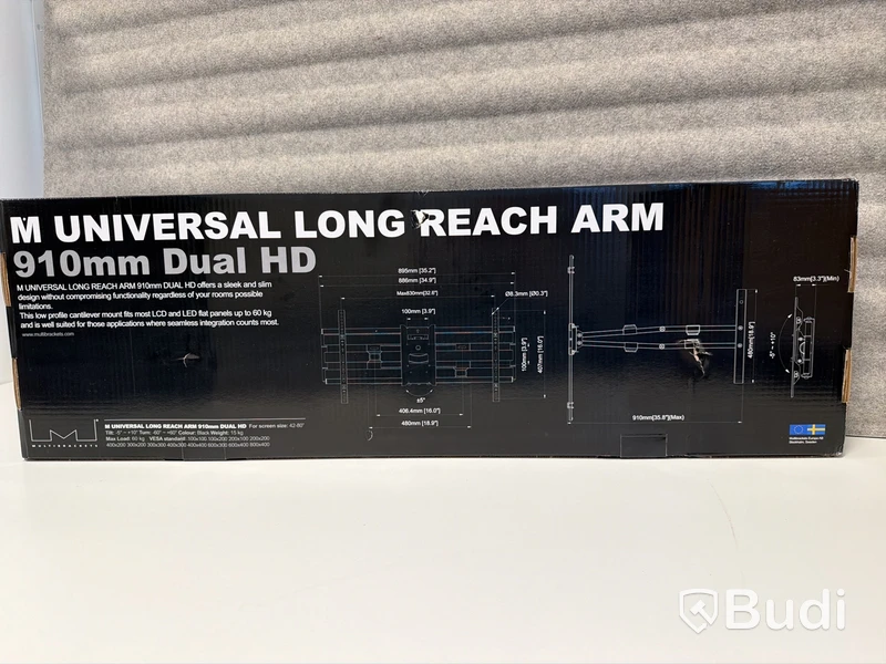 M Universal Long Reach Arm 910mm Dual HD, 7350073736546