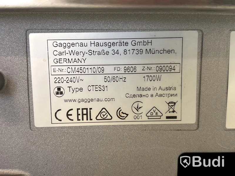 Kaffemaskin Gaggenau, CM450110/09