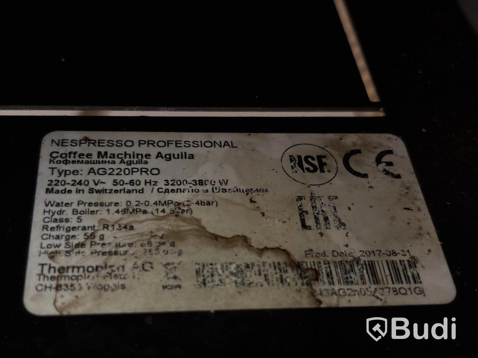 Kaffemaskin / espressomaskin Nespresso Aguila 220 PRO