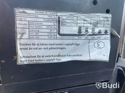 Eltruck Kalmar EB 7,5-600, -1996
