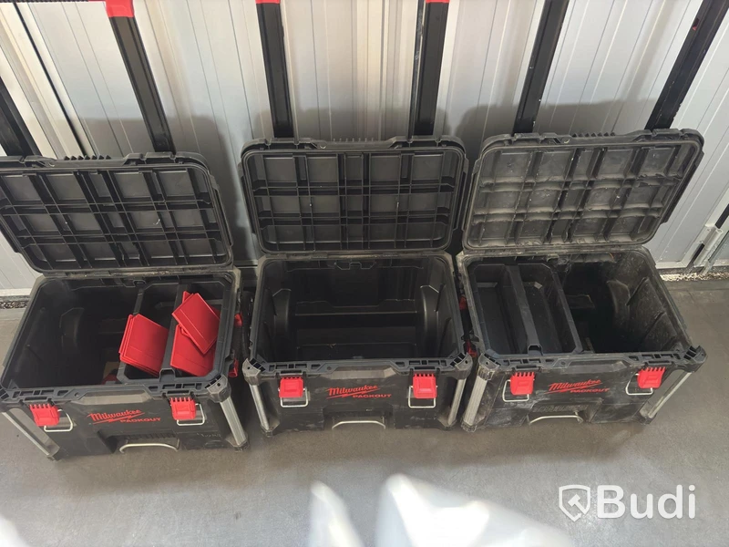 Milwaukee PACKOUT 3 st verktygsvagnar
