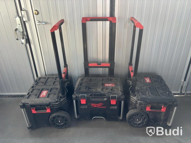 Milwaukee PACKOUT 3 st verktygsvagnar