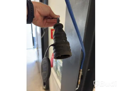2 Wall-Mounted Compressed Air Hose Reels and 1 Cable Reel
