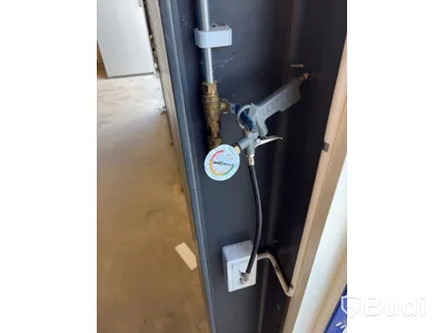 2 Wall-Mounted Compressed Air Hose Reels and 1 Cable Reel