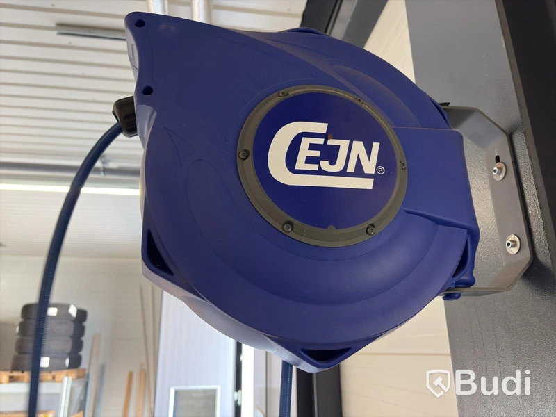 2 Wall-Mounted Compressed Air Hose Reels and 1 Cable Reel