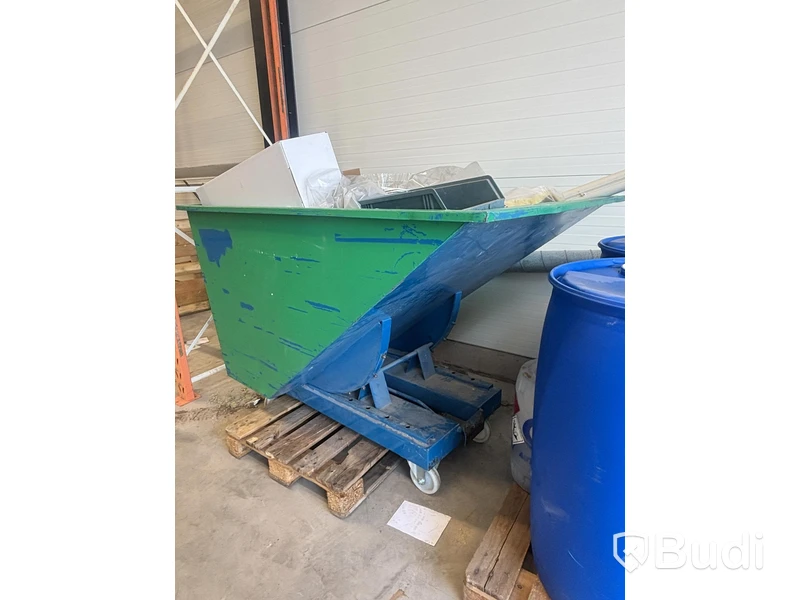 Tippcontainer Intra, med hjul ca 165x120 cm.