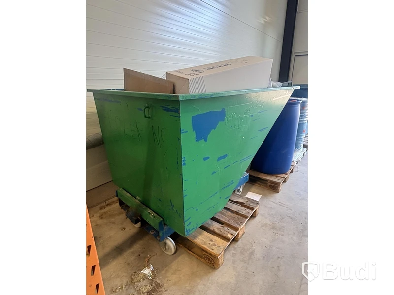 Tippcontainer Intra, med hjul ca 165x120 cm.