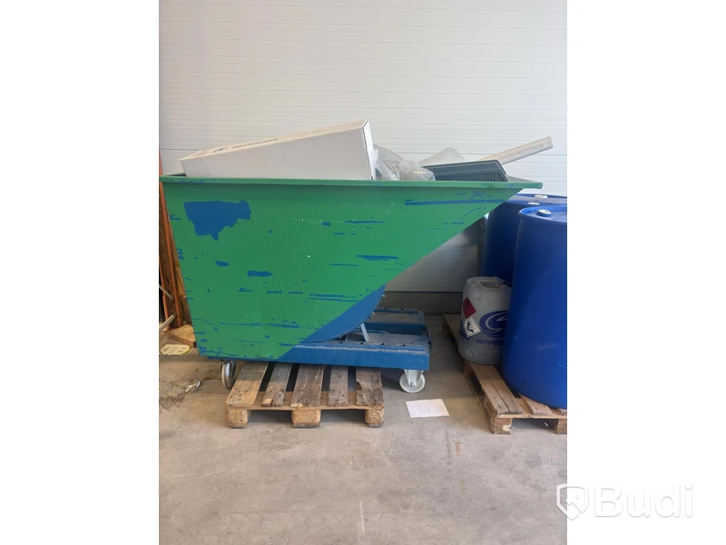 Tippcontainer Intra, med hjul ca 165x120 cm.