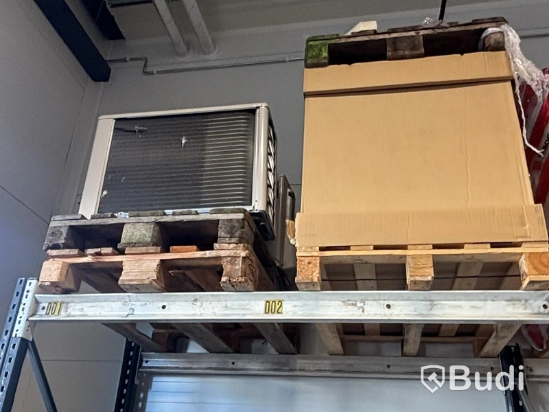 Lot of plumbing/HVAC items, air source heat pumps, assorted parts and units.