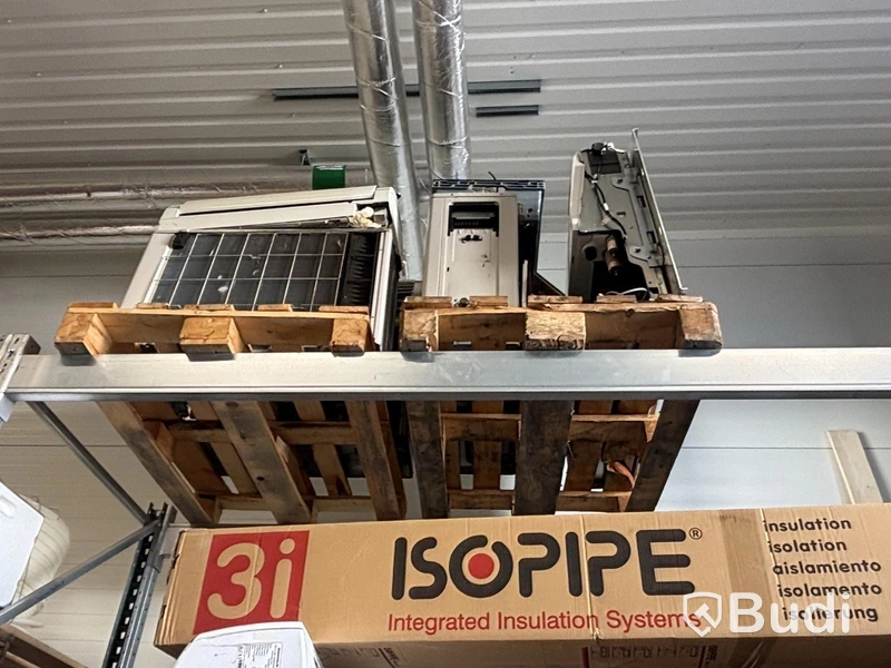 Lot of plumbing/HVAC items, air source heat pumps, assorted parts and units.